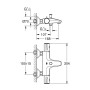 Змішувач термостатичний для ванни Grohe Grohtherm 800 34567000