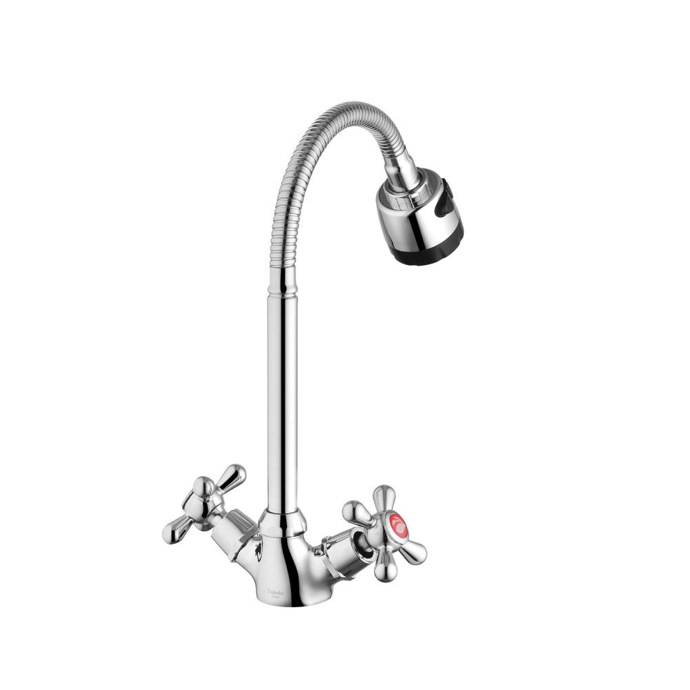 Змішувач для кухні з гнучким виливом Agua Toledo - C039