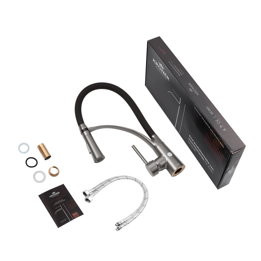 Змішувач для кухні Kroner KRP Ersel - GRP03393BLK