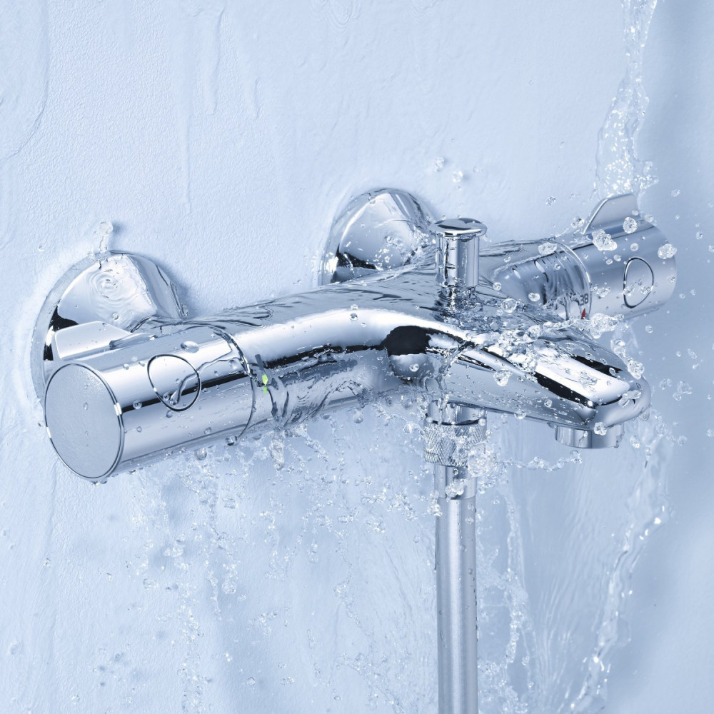 Змішувач для ванни Grohe Grohtherm 800 34567000 з душовим гарнітуром 27948001 (34567001)