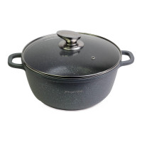 Каструля антипригарна Kamille - 240 мм x 4,5 л граніт