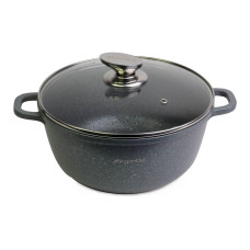 Каструля антипригарна Kamille - 240 мм x 4,5 л граніт